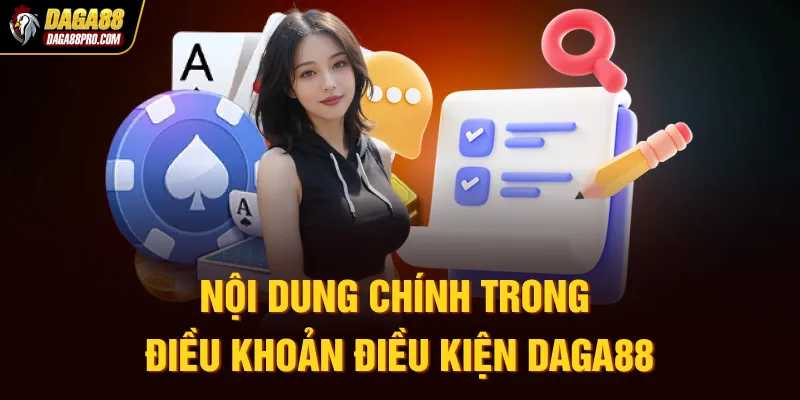 Nội dung chính trong điều khoản điều kiện Daga88